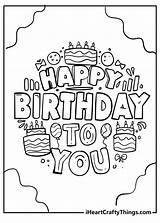 Happy Birthday Color Pages Fun And Creative Ways To Celebrate sketch template