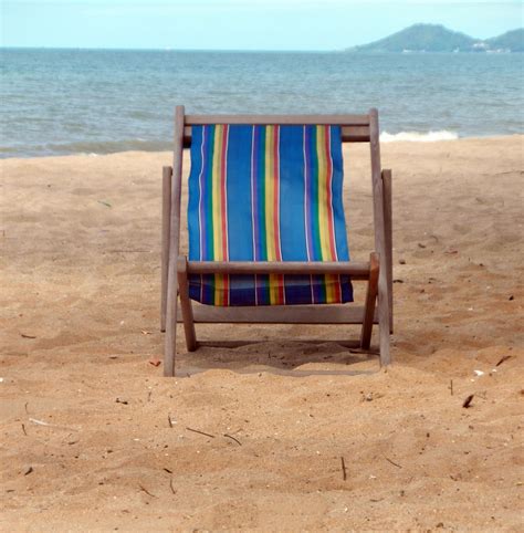 Deckchairs On A Tropical Beach Free Stock Photo - Public Domain Pictures