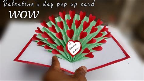 hand made gift for valentine's day / valentine's day pop up card tutorial 3d heart /paper c ...