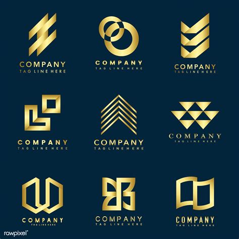 Set of company logo design ideas vector | free image by rawpixel.com | Company logo design, Logo ...