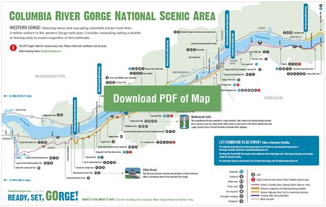 Columbia River Gorge National Scenic Area Map