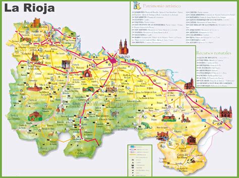 La Rioja tourist map