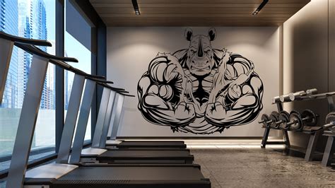 Gym Wall Decal Gym Wall Decor Sport Motivation Workout Wall Art Fitness ...