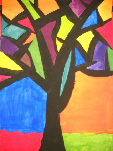 Teach Art and Create: Color Theory Trees