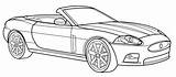 Jaguar Car Coloring Page sketch template