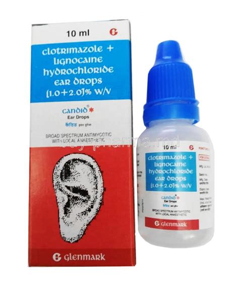 Buy Candid Ear Drop, Lidocaine/ Clotrimazole Online