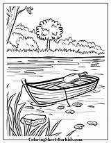 Lake Coloring Pages Free Downloads  Sheets For Kids sketch template