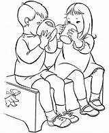 Drinking Water Coloring Pages At GetColoringscom  Free Printable sketch template