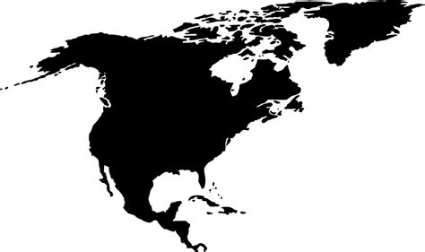 SVG > map north continent america - Free SVG Image & Icon. | SVG Silh