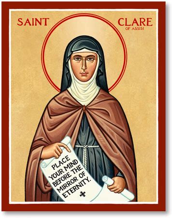 Women Saint Icons: St. Clare Icon | Monastery Icons