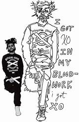 The Weeknd Coloring Pages sketch template