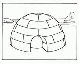 Eskimo Igloo House Coloring Page Sketch sketch template