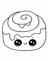 Cinnamon Roll Coloring Pages Free Printable PDF sketch template
