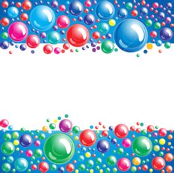 Colorful Bubbles Border (PSD) | Official PSDs