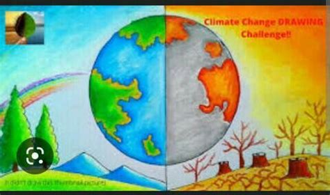 Climate change drawing - Brainly.ph