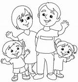 Coloring Pages Of Families Playing Together sketch template