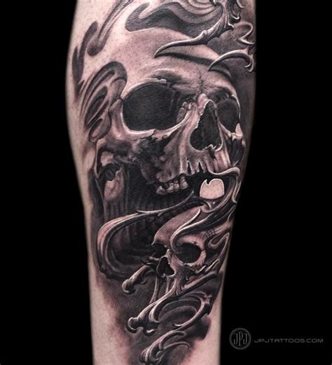 37 best Realistic Skull And Bones Tattoo images on Pinterest | Bone ...