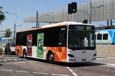 Transdev bus #154 BS03LM on route 901 at Frankston station - Wongm's Rail Gallery