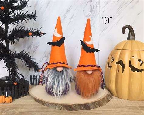 Halloween Witch Gnome Halloween Decoration Warlock Gnome | Etsy