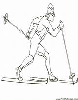 Skiing Coloring Pages  Coloring Home sketch template