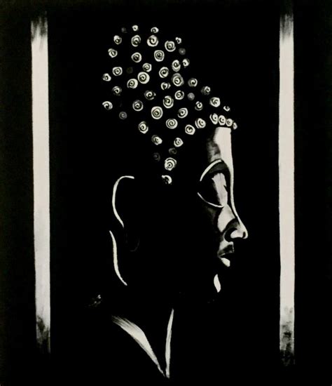 Buddha Shadow art Painting by Akash Bhisikar | Saatchi Art