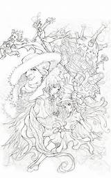 Hayao Miyazaki Coloring Pages sketch template