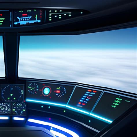 Premium AI Image | Futuristic spaceship cockpit