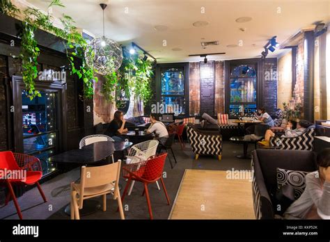 Interior of a cosy, eclectic cafe (Auckland, New Zealand Stock Photo - Alamy