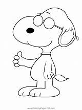 Snoopy Coloring Pages To Print sketch template