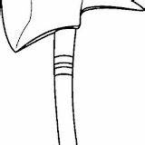 HATCHET COLORING sketch template