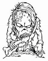 Creepy Monster Coloring Pages At GetColoringscom  Free Printable sketch template