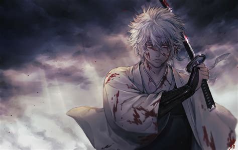 Gintoki Sakata Cool Art Wallpaper, HD Anime 4K Wallpapers, Images and Background - Wallpapers Den