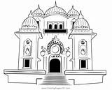 Temple 7 Coloring Page For Kids  Free Temples Printable Pages sketch template