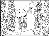 Ocean Animals Coloring Pages  Sheets Theme sketch template