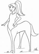 Centaur Coloring Pages  Free Printable For Kids sketch template