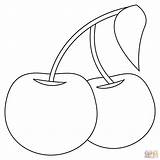 Cherries coloring Page  Free Printable Coloring Pages sketch template