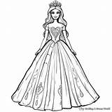 Princess Barbie Coloring Pages  Free & Printable sketch template