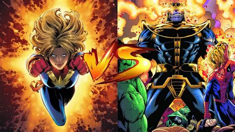 Captain Marvel vs. Thanos: Who Is Stronger & Who Would Win?