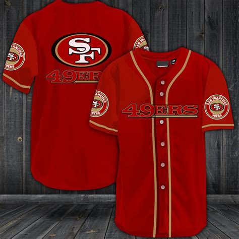 San Francisco 49ers Baseball Jersey NFL Baseball Jersey | Etsy