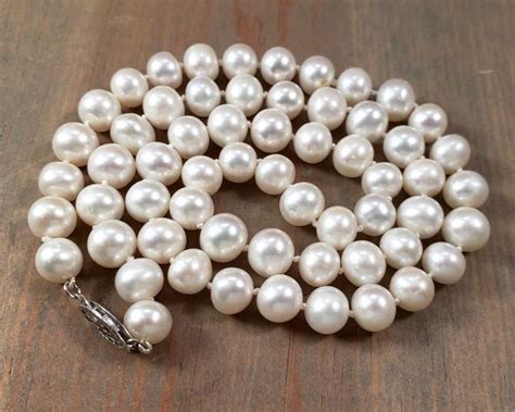 18 Inch Pearl Necklace | Pearls, Pearl necklace, Unique handcrafted jewelry