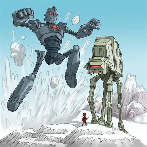 The Iron Giant by Tony Helms | The iron giant, Star wars humor, Star ...