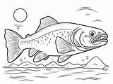 FishermanS Favorite Lake Trout Coloring  Page sketch template