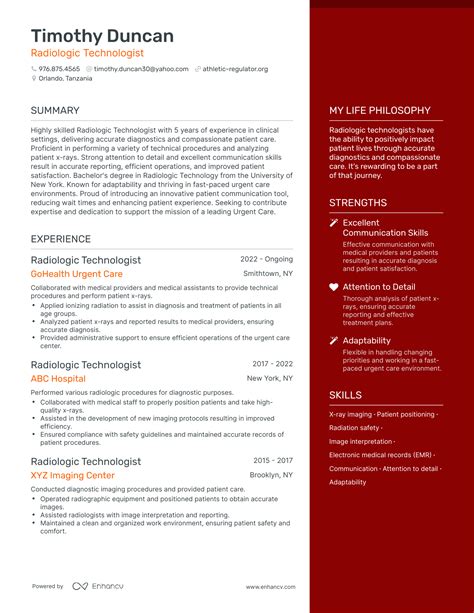 X Ray Technologist Resume Examples Resumeexamples Res - vrogue.co