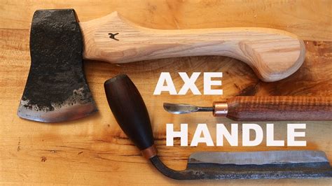 How to Make and Hang an Axe Handle // Woodworking - YouTube