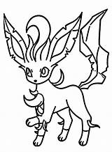 Leafeon Coloring Pages  For Kids And Adults sketch template