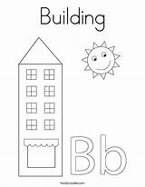 Building Coloring Page  Twisty Noodle sketch template