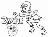 Really Cool Zombie Coloring Pages & book For Kids sketch template