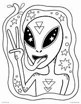 Adult Alien Coloring Pages sketch template