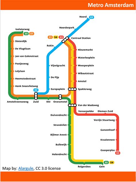 METRO (U-Bahn) AMSTERDAM: Infos & Ticketpreise 2024