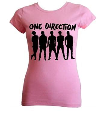 One Direction Silhouettes T-shirt 1428 Pink (XX Large): Amazon.co.uk ...